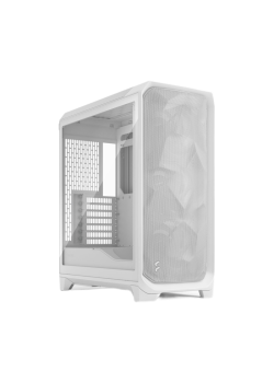 Корпус ПК без блока питания/ Case Fractal Design Meshify 3 TG Clear Tint, Midi-Tower, 3x140mm, 2xUSB-A 3.2 + 1xUSB 3.2 Type-C E-ATX, ATX, mATX, mITX, White