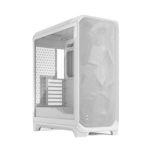 Корпус ПК без блока питания/ Case Fractal Design Meshify 3 TG Clear Tint, Midi-Tower, 3x140mm, 2xUSB-A 3.2 + 1xUSB 3.2 Type-C E-ATX, ATX, mATX, mITX, White