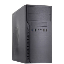 Корпус с блоком питания 450Вт./ Case Foxline FL-628, mATX, 2x5.25EXT, 1x3.5EXT, 3x3.5INT, 2xUSB2.0+2xUSB3.0, HDA, w/o FAN, w/450W ATX PSU, w/1.2m EU pwr cord