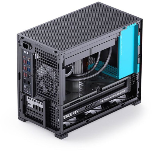Корпус без блока питания/ Jonsbo D32 PRO BLACK, Mini-Tower , no fans, mATX, mITX,  2xUSB3.2 Gen1 Type-A, 1xUSB3.2 Gen 2 Type-C, 1xAUDIO, 1xMIC