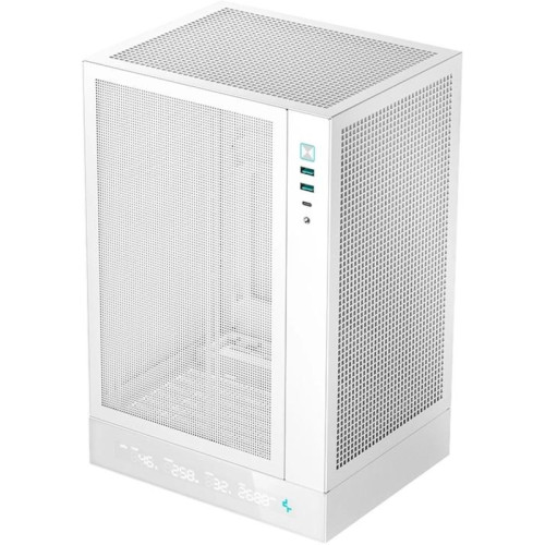 Корпус Deepcool CH170 DIGITAL белый mATX 1x120mm 1xUSB2.0 1xUSB3.0 audio bott PSU [R-CH170-WHNPI0D-G-1]