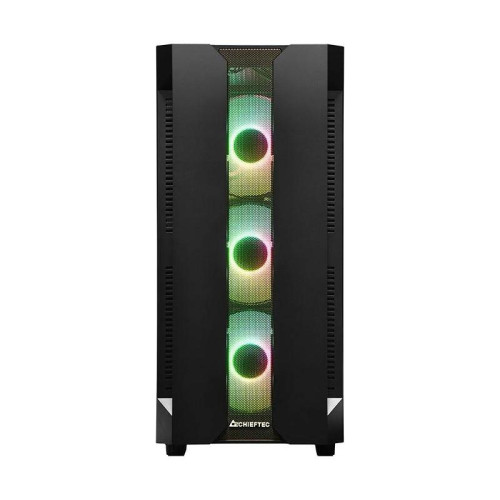 Корпус Chieftec Hunter черный ATX 4x120mm 4x140mm 2xUSB3.1 audio bott PSU [GS-01B-OP]