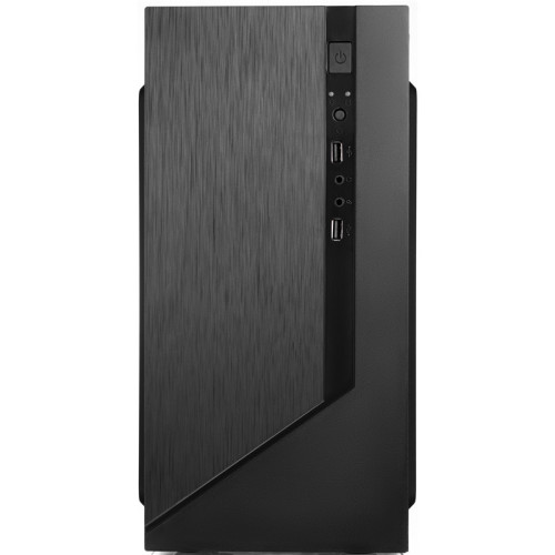 Корпус с блоком питания 450Вт./ Сase Forza mATX, 450W, 2xUSB2.0, Black, w/o FAN, 12 cm fan PSU, power cord