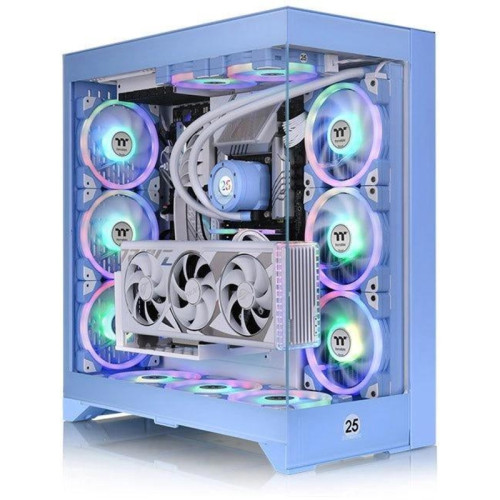 Корпус Thermaltake CTE E600MX Hydrangea синий E-ATX 11x120mm 4x140mm 2xUSB3.0 audio bott PSU [CA-1Y3-00MFWN-00]