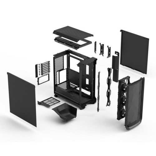 Корпус ПК без блока питания/ Case Fractal Design Meshify 3 Solid, Midi-Tower, 3x140mm, 2xUSB-A 3.2 + 1xUSB 3.2 Type-C E-ATX, ATX, mATX, mITX, Black