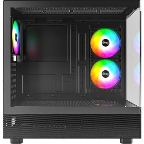 Корпус Montech XR черный ATX 3x120mm 2xUSB3.0 1xUSB3.1 audio bott PSU [XR BL]