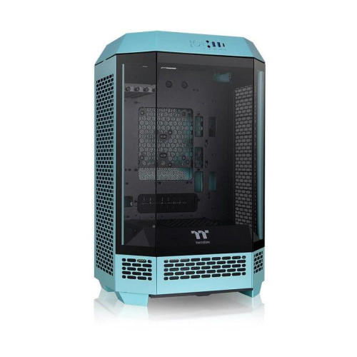 Корпус Thermaltake The Tower 300 Turquoise голубой mATX 8x120mm 6x140mm 2xUSB3.0 audio bott PSU [CA-1Y4-00SBWN-00]
