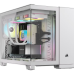 Корпус без блока питания/ Case Corsair iCUE LINK 2500X RGB, Midi-Tower, TG, 2x120mm RGB, 2xUSB-A 3.2, 1xUSB 3.2 Type-C, mATX, mITX White