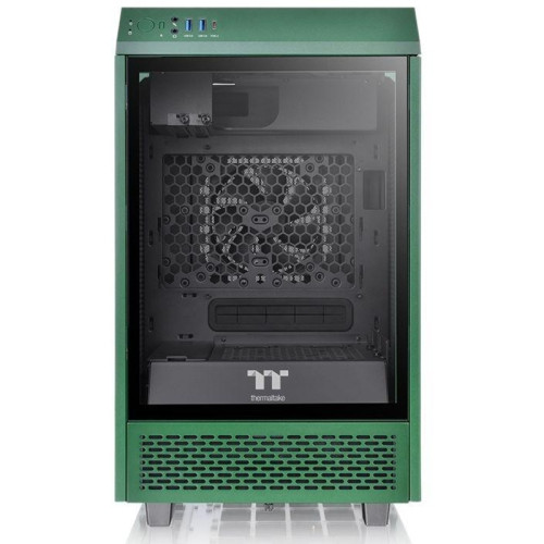 Корпус Thermaltake The Tower 100 Racing зеленый miniITX 1x120mm 3x140mm 2xUSB3.0 audio bott PSU [CA-1R3-00SCWN-00]