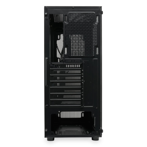 Корпус без блока питания/ Case HSPD M530, Mesh Mid Tower, Black, TG, 0.4 SPCC, no fans ATX, mATX, mITX 155/290/200mm 2x2.5
