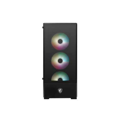 Корпус ПК без блока питания/ Case MSI MAG FORGE 112R, Midi-Tower, TG, 4x120mm ARGB, 2xUSB 3.2, ATX, mATX, mITX Black