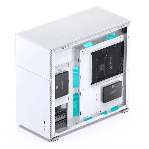 Корпус без блока питания/ Case JONSBO D41 STD, Midi-Tower, TG, no fan, 1xUSB-A 3.2 + 1xUSB-C 3.2, ATX, mATX White
