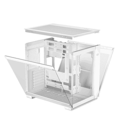 Корпус без блока питания/ Case PCCooler C3T500 ARGB WH, Midi-Tower, TG, 6x120mm ARGB, 1xUSB-C 3.1 + 2xUSB-A 3.0, ATX, mATX, mITX White