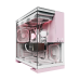 Корпус ПК без блока питания/ Case Geometric Future Model 5, Midi-Tower, TG, no fans, 2xUSB-A 3.0, 1xUSB 3.2 Type-C, E-ATX, ATX, mATX, mITX Pink