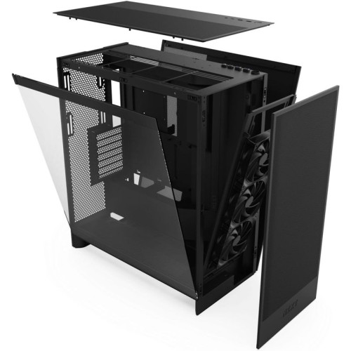 Корпус ПК без блока питания/ Case NZXT H7 Flow, Midi-Tower, TG, 3x120mm, 2xUSB-A 3.2 + 1xUSB-C 3.2, E-ATX, ATX, mATX, mITX Black Корпус ПК без блока питания/ Case NZXT H7 Flow, Midi-Tower, TG, 3x120mm, 2xUSB-A 3.2 + 1xUSB-C 3.2, E-ATX, ATX, mATX, mITX Black