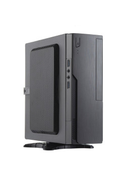 Корпус с блоком питания 220Вт./ Case Foxline FL-BQ5, mITX, 1x5.25EXT(slim), 1x2.5INT, 2xUSB3.0, HDA, 1x40fan, w/220W TFX PSU, Tool-Free, w/1.2m EU pwr cord