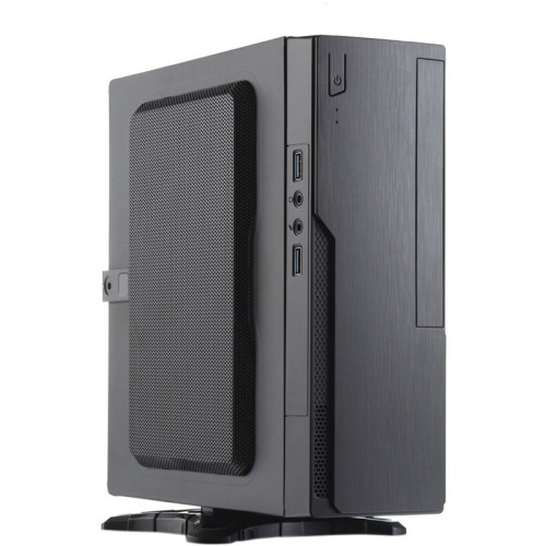 Корпус с блоком питания 220Вт./ Case Foxline FL-BQ5, mITX, 1x5.25EXT(slim), 1x2.5INT, 2xUSB3.0, HDA, 1x40fan, w/220W TFX PSU, Tool-Free, w/1.2m EU pwr cord