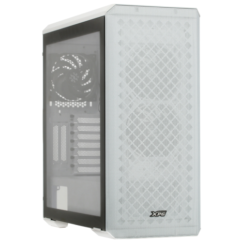 Корпус XPG DEFENDER WHITE [DEFENDER-WHCWW] (Midi-Tower, белый, TG, 120mm fan*3)