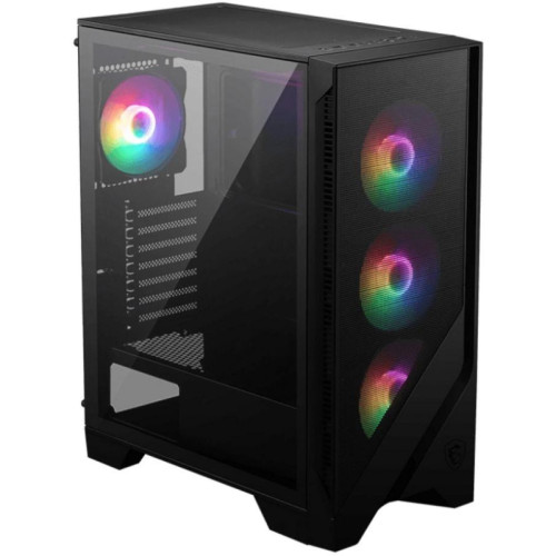 Корпус MSI MAG Forge 120A черный ATX 2x120mm 2xUSB3.0 audio bott PSU [306-7G23A21-809]