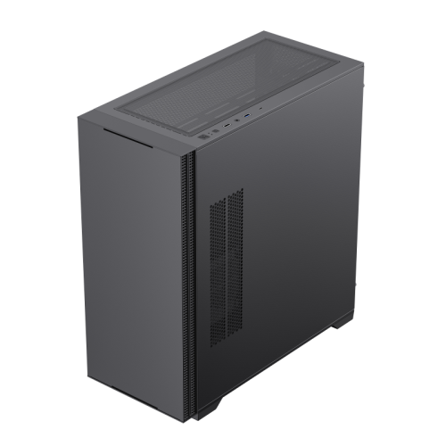 Компьютерный корпус E-ATX, без блока питания/ Gamemax Quest E-ATX case, black, w/o psu, w/1xUSB3.0+2xUSB2.0+1xTYpe-C Gen2, Combo Audio, w/1x12cm Black Fan (FN-12WFBK)