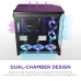 Корпус без блока питания/ Case NZXT H9 Flow RGB+ (2025), Midi-Tower, TG, 6x140mm RGB + 1x120mm RGB, 2xUSB-A 3.2 + 1xUSB-C 3.2, E-ATX, ATX, mATX, mITX Black