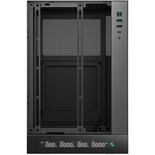 Корпус Deepcool CH170 DIGITAL черный mATX 1x120mm 1xUSB2.0 1xUSB3.0 audio bott PSU [R-CH170-BKNPI0D-G-1]