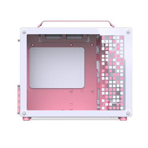 Корпус без блока питания/ Корпус JONSBO Jonsplus Z20 Pink/White MATX без БП, боковая панель из закаленного стекла, mini-ITX, micro-ATX, розово-белый