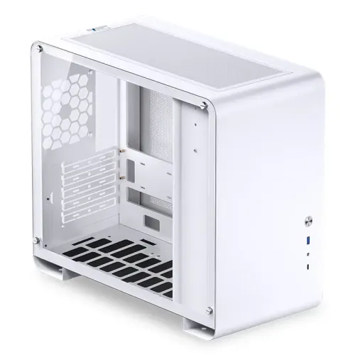 Корпус без блока питания/ Case JONSBO U4 Mini, Mini-Tower, TG, no fan, 1xUSB-A 3.0 + 1xUSB-C 3.2, mATX, mITX White