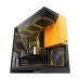 Корпус ПК без блока питания/ Case Geometric Future Model 5, Midi-Tower, TG, no fans, 2xUSB-A 3.0, 1xUSB 3.2 Type-C, E-ATX, ATX, mATX, mITX Black/Yellow