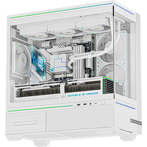 Корпус без блока питания/ Case Thermalright M10, Mini-Tower, TG, ARGB, no fans, 2xUSB-A 3.0, 1xUSB Type-C, mATX, mITX White
