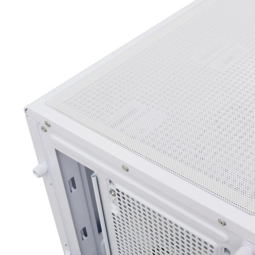 Корпус без блока питания/ HSPD M310, Mesh Mini-tower, White, TG, 0.4 SPCC, 3x120mm ARGB mATX, mITX 180/280/160mm 1x2.5
