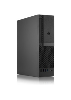 Корпус с блоком питания 300Вт./ Foxline FL-1001 mATX case, black, w/PSU TFX 300W, w/2xUSB2.0+2xUSB3.0, w/1xcombo audio, w/pwr cord, w/ 8cm FAN