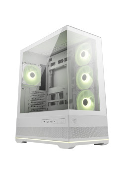 Корпус MSI MAG Pano 110R PZ белый без БП ATX 6x120mm 4x140mm 2xUSB3.0 audio AirDuct bott PSU