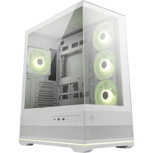 Корпус MSI MAG Pano 110R PZ белый без БП ATX 6x120mm 4x140mm 2xUSB3.0 audio AirDuct bott PSU