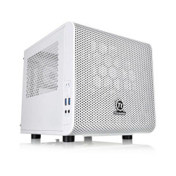 Корпус Thermaltake Core V1 белый miniITX 2x80mm 1x120mm 1x140mm 2xUSB3.0 audio bott PSU [CA-1B8-00S6WN-01]