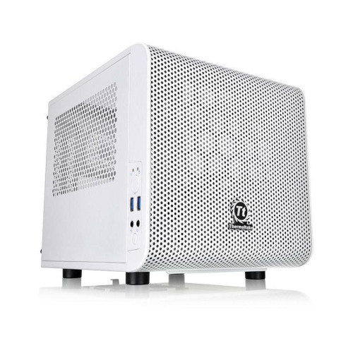 Корпус Thermaltake Core V1 белый miniITX 2x80mm 1x120mm 1x140mm 2xUSB3.0 audio bott PSU [CA-1B8-00S6WN-01]