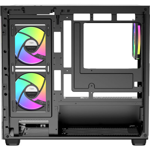 Корпус ПК без блока питания/ Case Ocypus Gamma C52 BK ARGB, Mini-Tower, TG, 3x120mm ARGB, 1xUSB-A 3.0 + 2xUSB 2.0, mATX, mITX Black