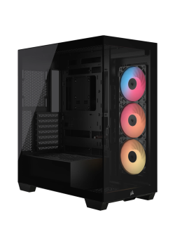 Корпус без блока питания/ Case Corsair 3500X RS-R ARGB, Midi-Tower, TG, 3x120mm ARGB, 2xUSB-A 3.2, 1xUSB 3.2 Type-C, E-ATX, ATX, mATX, mITX Black