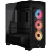 Корпус без блока питания/ Case Corsair 3500X RS-R ARGB, Midi-Tower, TG, 3x120mm ARGB, 2xUSB-A 3.2, 1xUSB 3.2 Type-C, E-ATX, ATX, mATX, mITX Black