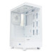 Корпус без блока питания/ HSPD F510, Panoramic Mid Tower, White, TG, 0.5 SPCC, 3x120mm ARGB ATX, mATX, mITX 180/280/160mm 1x2.5