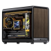 Корпус без блока питания/ Case JONSBO D33 WOOD, Mini-Tower, TG, no fan, 2xUSB-A 3.0 + 1xUSB-C 3.2, mATX, mITX Black