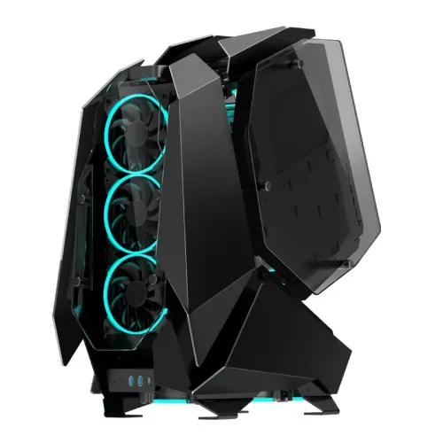 Корпус без блока питания/ Case JONSBO MOD-5, Full-Tower, TG, no fans, 2xUSB-A 3.0 + 1xUSB-C 3.2, ATX, mATX, mITX Black