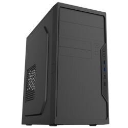 Корпус с блоком питания 500Вт./ Case Foxline FL-733R, mATX, 2x5.25EXT, 2x3.5EXT, 5x3.5INT, 2xUSB3.0, 2xUSB2.0, HDA, w/o FAN, w/500W ATX PSU, w/1.2m EU pwr cord