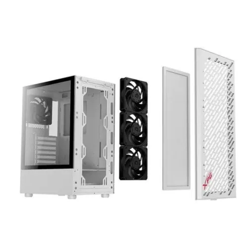 Корпус XPG VALOR AIR WHITE (VALORAIRMT-WHCWW) (Midi-Tower, белый, TG, 120mm fan*4)