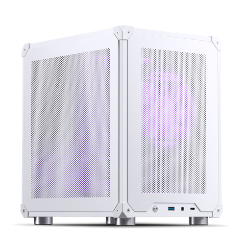 Корпус без блока питания/ Корпус JONSBO C6-ITX White ITX без БП, боковая панель из закаленного стекла, mini-ITX, белый