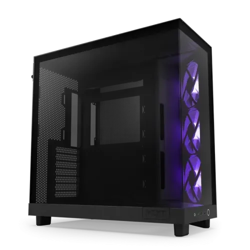 Корпус без блока питания/ Case NZXT H6 Flow RGB (2023), Midi-Tower, TG, 3x120mm RGB, 2xUSB-A 3.2 + 1xUSB-C 3.2, ATX, mATX, mITX Black Корпус без блока питания/ Case NZXT H6 Flow RGB (2023), Midi-Tower, TG, 3x120mm RGB, 2xUSB-A 3.2 + 1xUSB-C 3.2, ATX, mATX, mITX Black