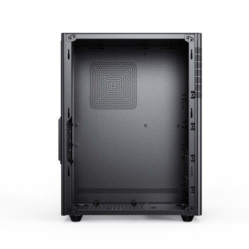 Корпус без блока питания/ Case Foxline FL-521 mATX case, black, w/o PSU w/1xUSB2.0 + 1xUSB3.0 + 1xType-C (USB3.0) + HD audio, w/o FAN