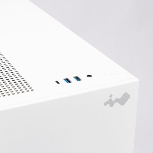 Корпус без блока питания/ Case InWin F5, Full-Tower, TG, 3x140mm ARGB, 2xUSB-A 3.0 + 1xUSB-C 3.2, E-ATX, ATX, mATX, mITX White