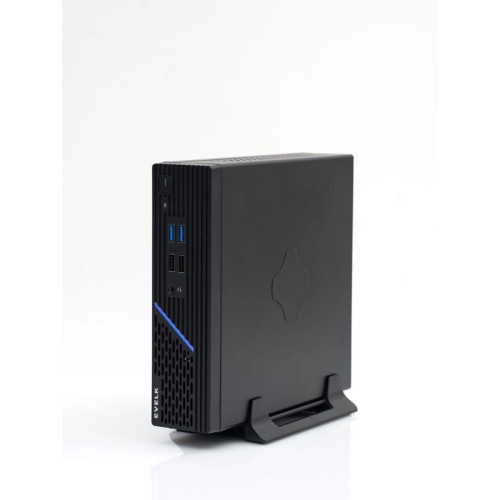 Корпус EVELK с блоком питания 120Вт/ Case Foxline EV-109-AD120 mITX, w/ ext.PSU 120W, DC-converter, w/2хUSB2.0+2хUSB3.0, 1x40mmFan, black, VESA, w/pwr cord, logo EVELK