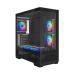 Корпус ПК без блока питания/ Case SAMA V43 Black, Midi-Tower, TG, 6x120mm ARGB, 2xUSB 3.0 + 1xUSB 3.2 Type-C, ATX, mATX, mITX Black Корпус ПК без блока питания/ Case SAMA V43 Black, Midi-Tower, TG, 6x120mm ARGB, 2xUSB 3.0 + 1xUSB 3.2 Type-C, ATX, mATX, mITX Black
